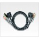 ATEN - Aten 2L7D05U 5m Negro cable para video, teclado y ratón (kvm) - 2L7D05U